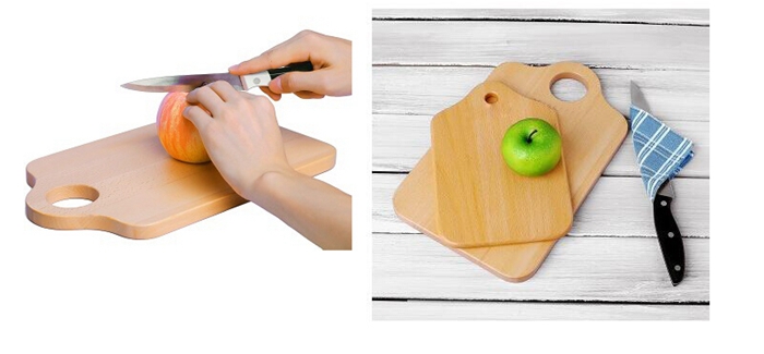 Beech Wooden Chopping Board with Hole Cutting Board