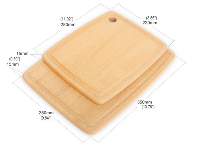 Beech Wooden Chopping Board with Hole Cutting Board