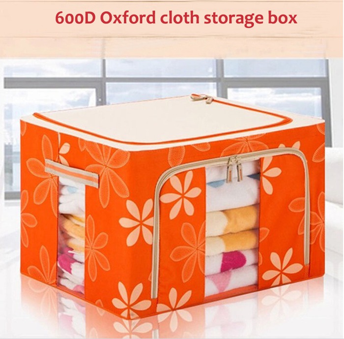 Foldable Fabric Storage Box with 600D Oxford Cloth