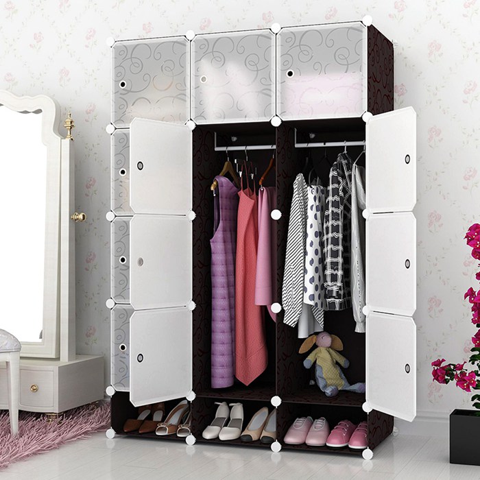 DIY Plastic Wardrobe Storage Cabinet