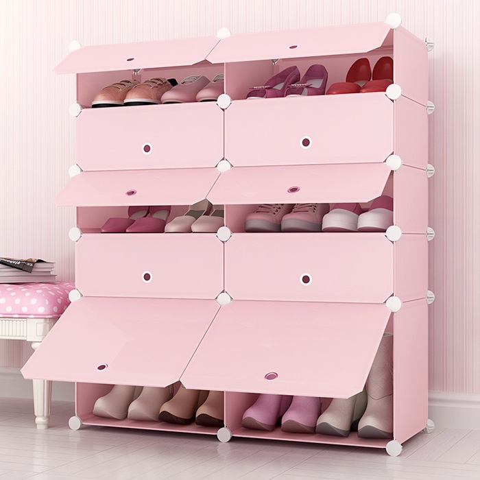 DIY Plastic Shoes Cabinet