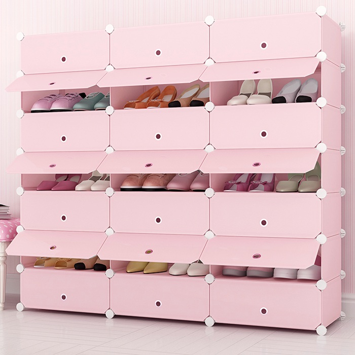 DIY Plastic Shoes Cabinet