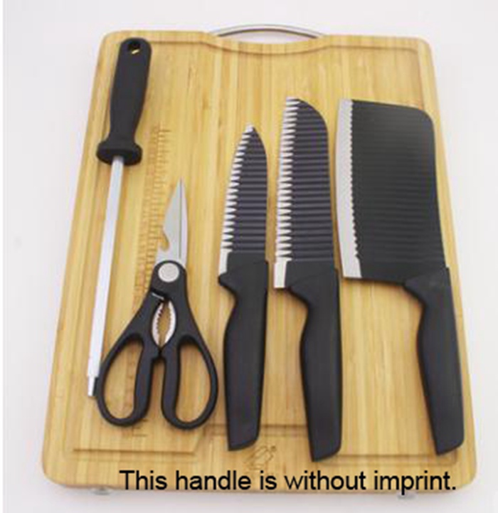 Stainless Steel 5pcs Kitchen Knife Set with Block