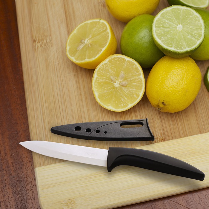 Non-Slip Curve Handle 5 Pcs Ceramic Knife Set