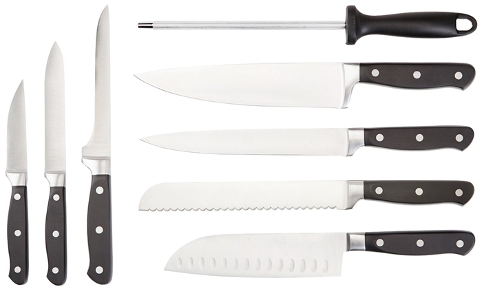 Stainless Steel 8pcs Kitchen Knife Set