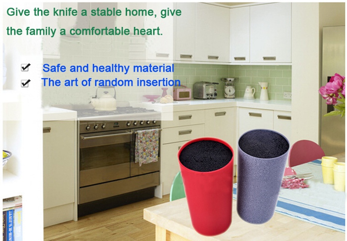 High Quality Plastic Free Insert Knife Block/Holder