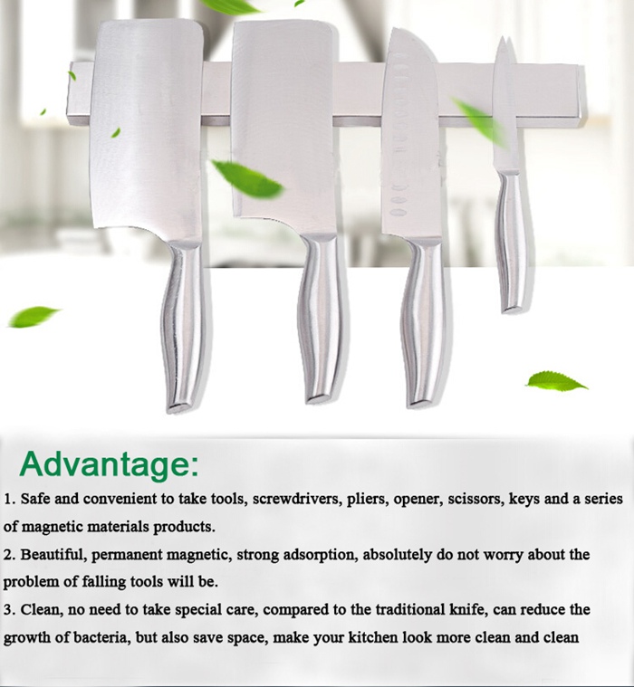 Stainless Steel Magnetic Bar Knife Wall Holder