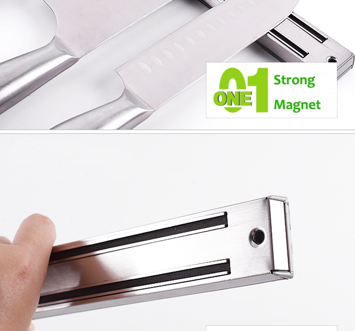 Stainless Steel Magnetic Bar Knife Wall Holder