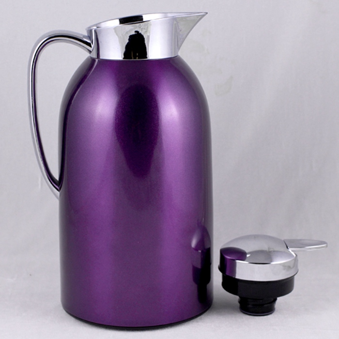 Beautiful In Colors Metal Outer Glass Inner Vacuum Jug