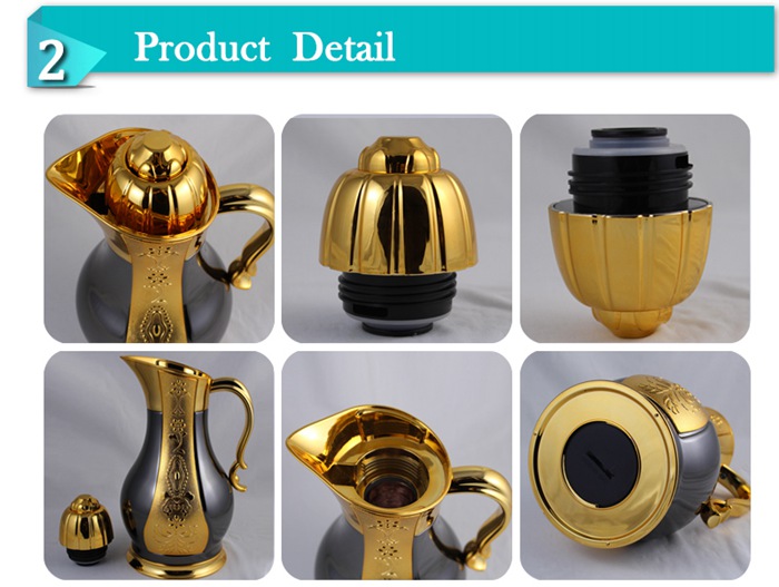 Hot Selling Fashionable Metal Outer Glass Inner Vacuum Jug