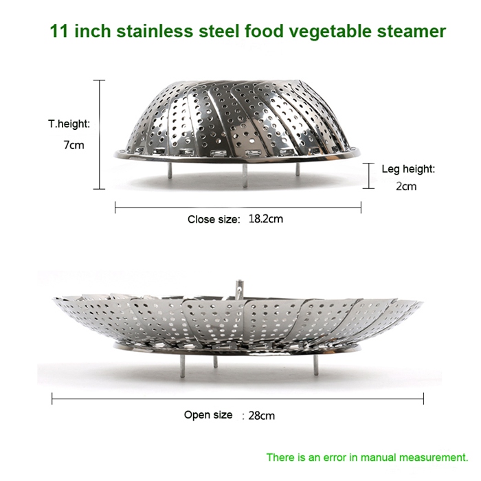 Stainless Steel Food Vegetable Steamer