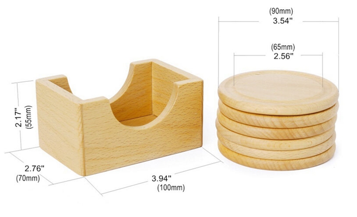 Wooden Coaster Cup Mat