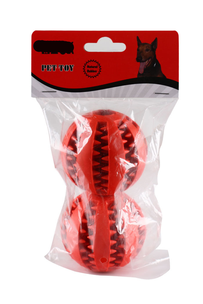 Rubber Pet Ball for Dog Chewing and Cleaning Teeth