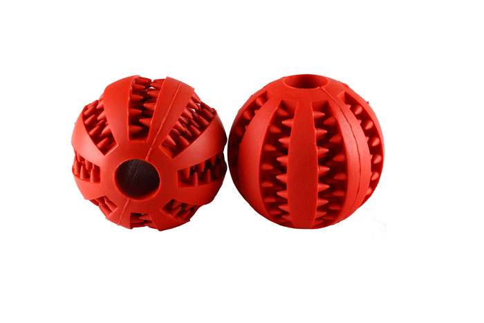 Rubber Pet Ball for Dog Chewing and Cleaning Teeth