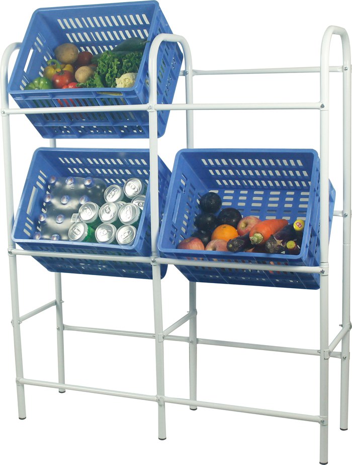 3 Tier 2 Row Bear Beverage Shelf With Stick In System