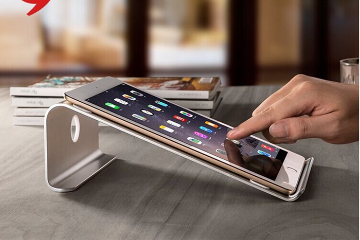 Aluminum Metal Mobile Phone Tablet Desk Holder Stand 