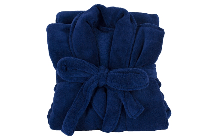 100% Polyester Coral Fleece or 100% Cotton Towel Bathrobe