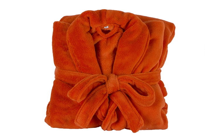 100% Polyester Coral Fleece or 100% Cotton Towel Bathrobe