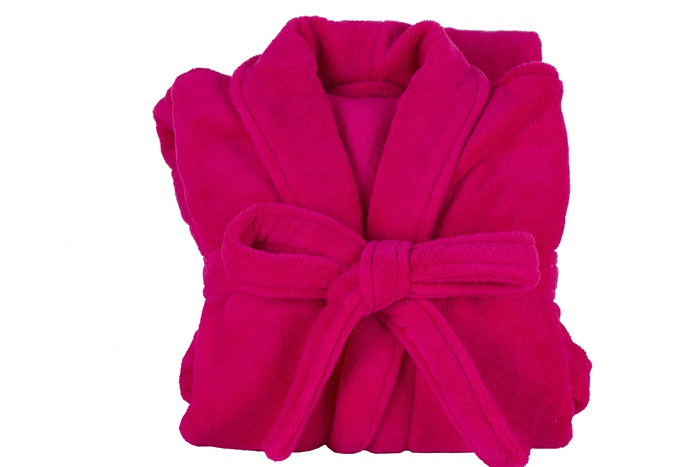 100% Polyester Coral Fleece or 100% Cotton Towel Bathrobe