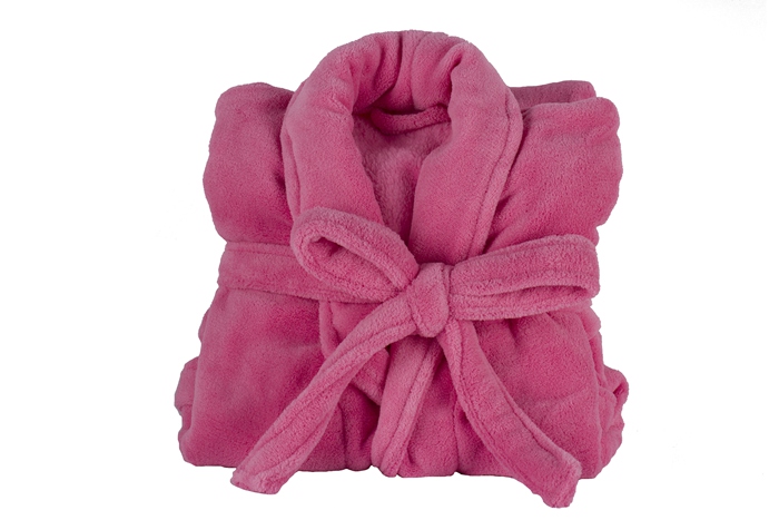 100% Polyester Coral Fleece or 100% Cotton Towel Bathrobe