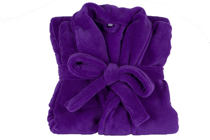 100% Polyester Coral Fleece or 100% Cotton Towel Bathrobe