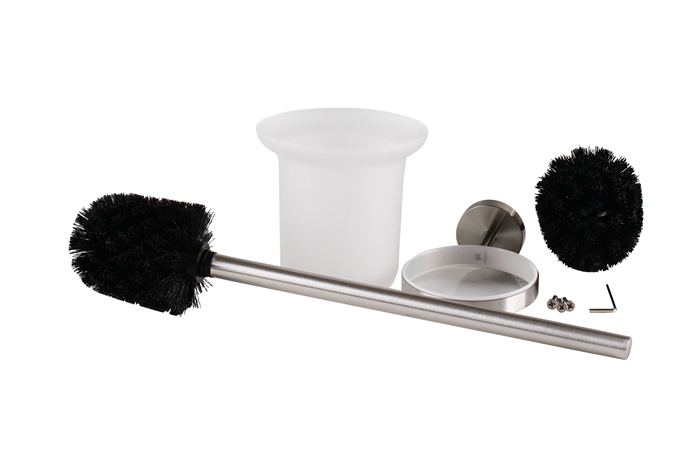 Stainless Steel Wall Hanging Toilet Brush and Holder Set