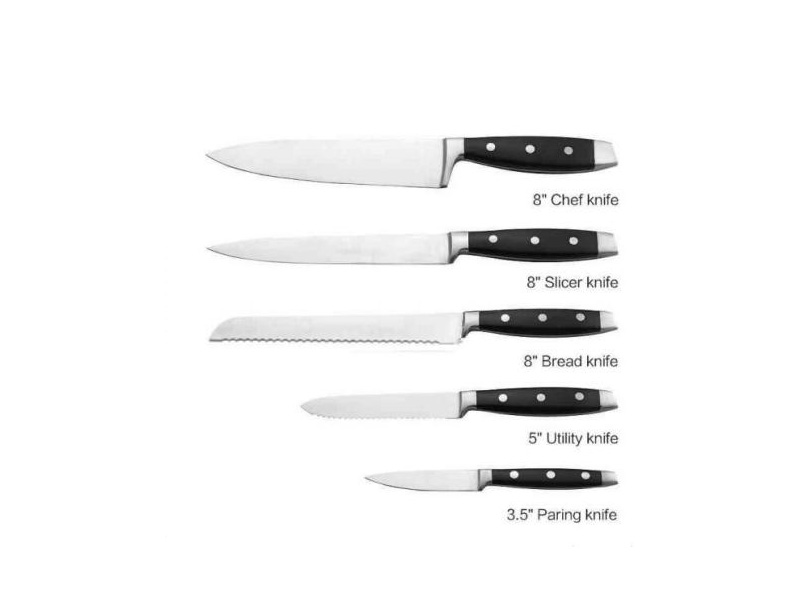 Stainless Steel 5pcs Kitchen Knife Set