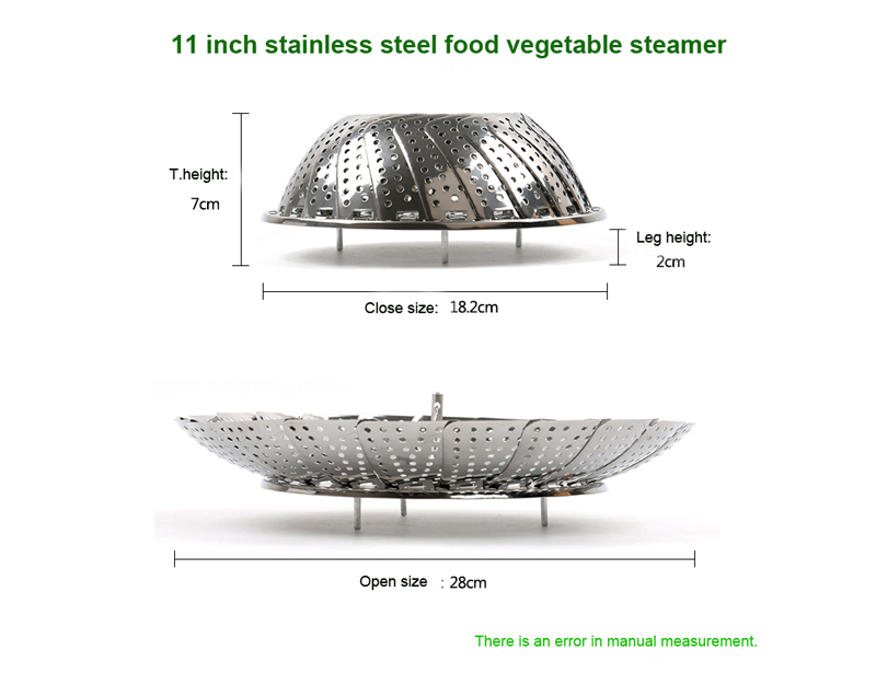 Stainless Steel Food Vegetable Steamer