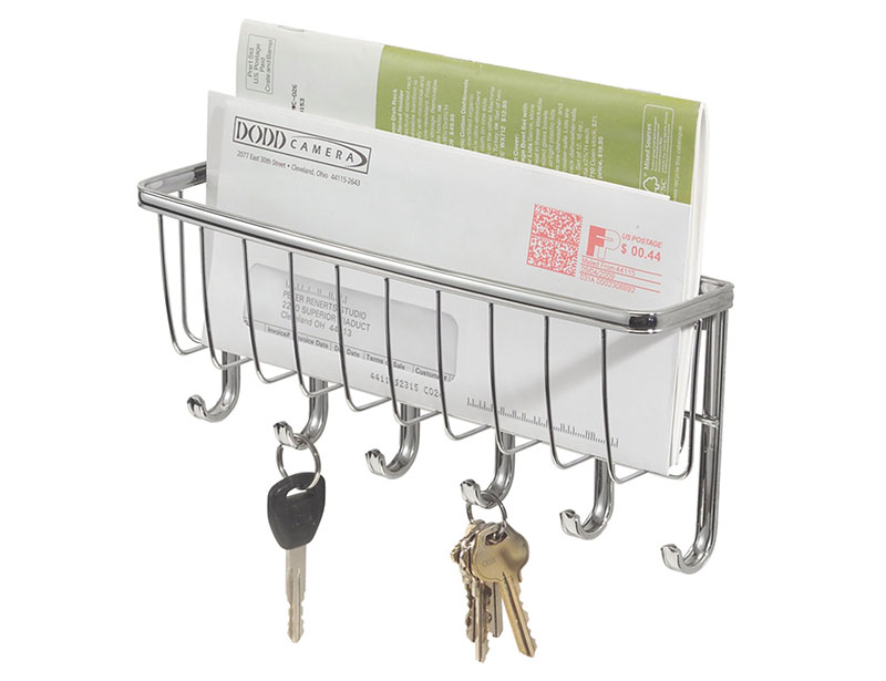 Key and Letter Storage Holder with Hook