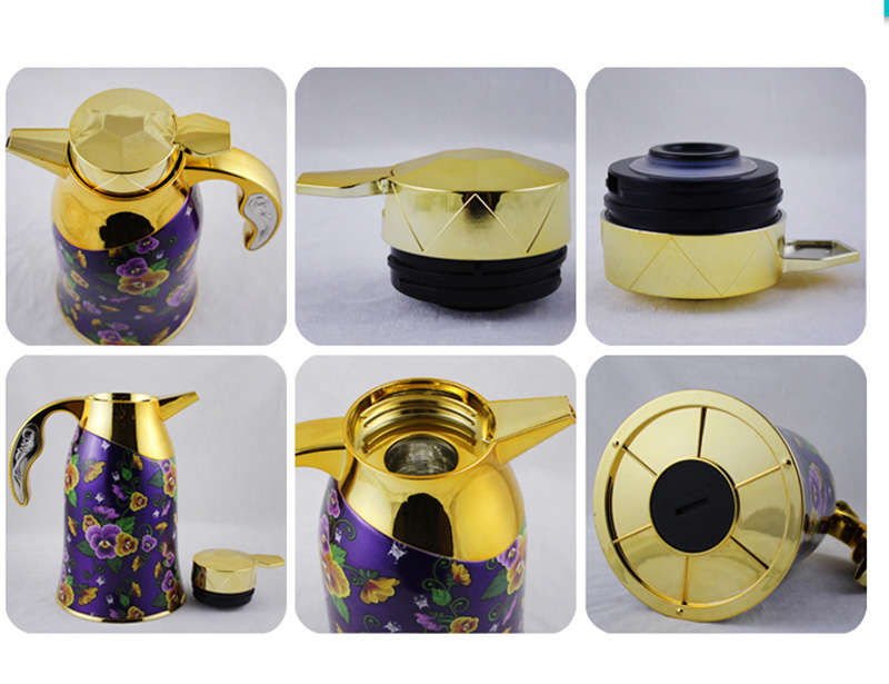  Wonderful New Design Pattern Glass Inner Vacuum Coffee Jug Thermos Flask