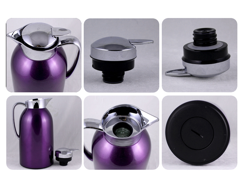 Beautiful In Colors Metal Outer Glass Inner Vacuum Jug Thermos Flask