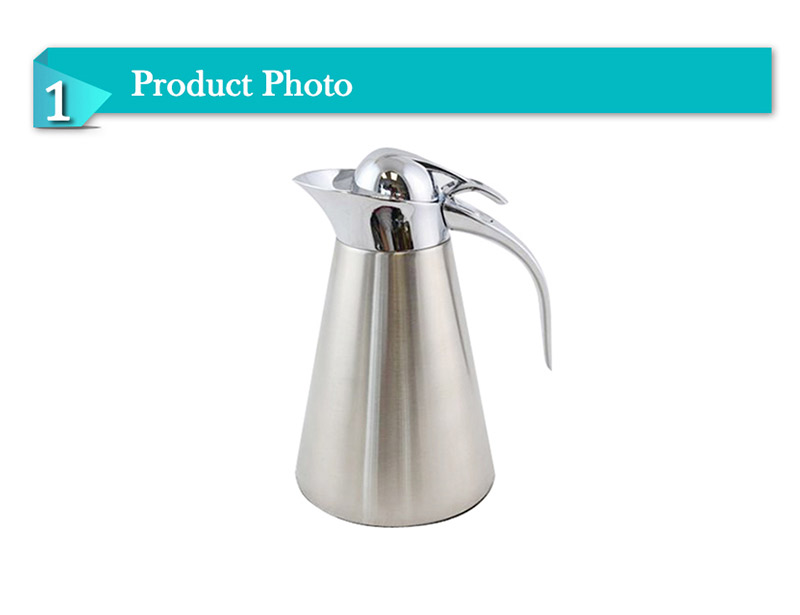 Vacuum Double Wall Stainless Steel Coffee Jug Thermos Flask