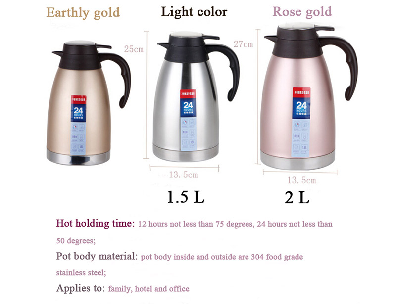 Wholesale Stainless Steel Water Coffee Jug Thermos Flask