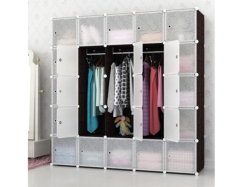 DIY Plastic Wardrobe Storage Cabinet