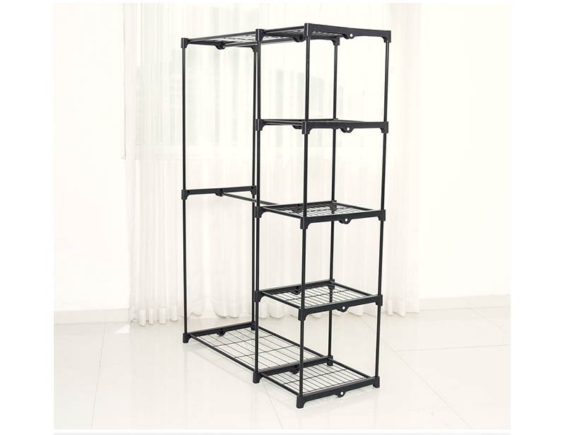  Metal Wardrobe Cabinet Clothes Rack Storage