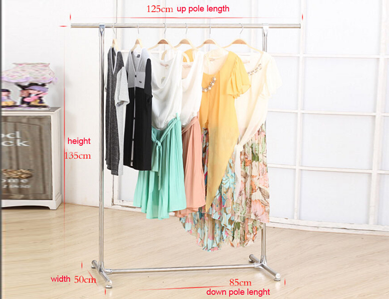 Stainless Steel or Composite Strong Single Pole Clothes Drying Rack
