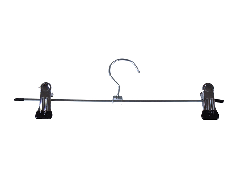 Adjustable Metal Trousers and Pnts Hanger with 2 Rubber Clips