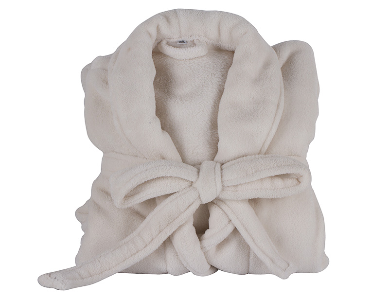 100% Polyester Coral Fleece or 100% Cotton Towel Bathrobe