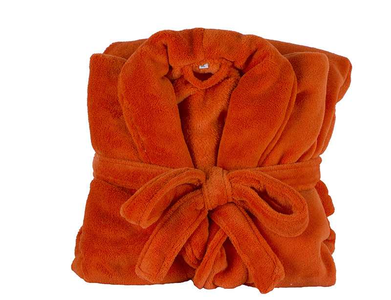 100% Polyester Coral Fleece or 100% Cotton Towel Bathrobe