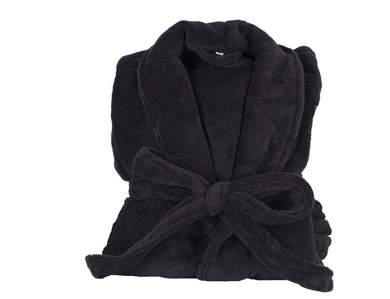 100% Polyester Coral Fleece or 100% Cotton Towel Bathrobe