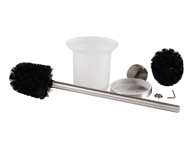 Stainless Steel Wall Hanging Toilet Brush and Holder Set