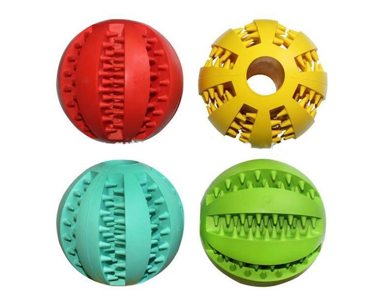 Rubber Pet Ball for Dog Chewing and Cleaning Teeth