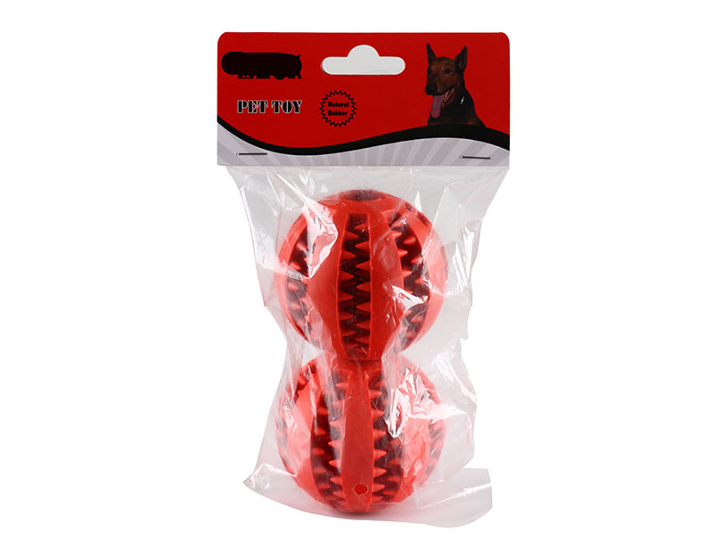 Rubber Pet Ball for Dog Chewing and Cleaning Teeth