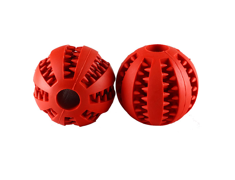 Rubber Pet Ball for Dog Chewing and Cleaning Teeth