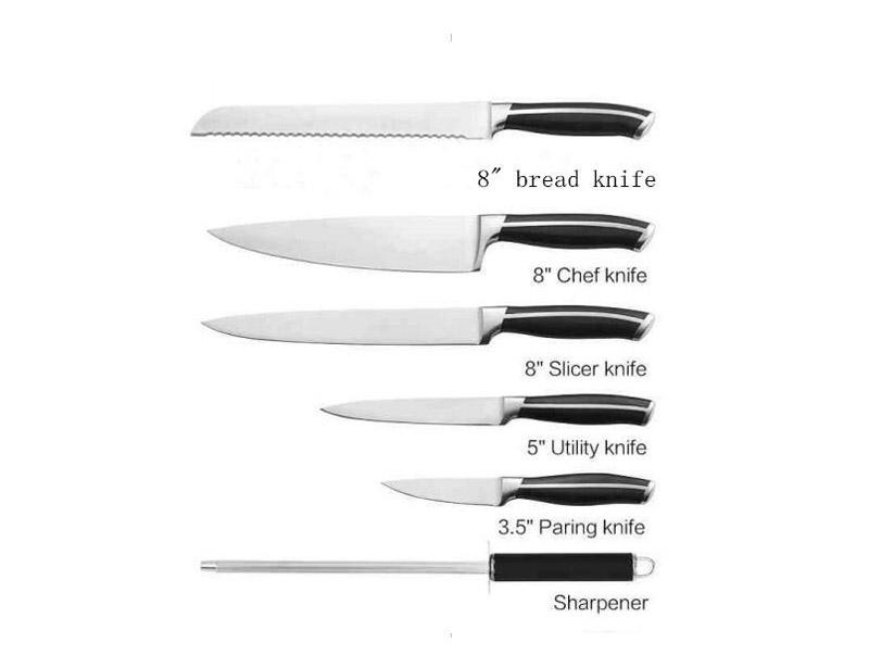 Stainless Steel 6pcs Kitchen Knife Set