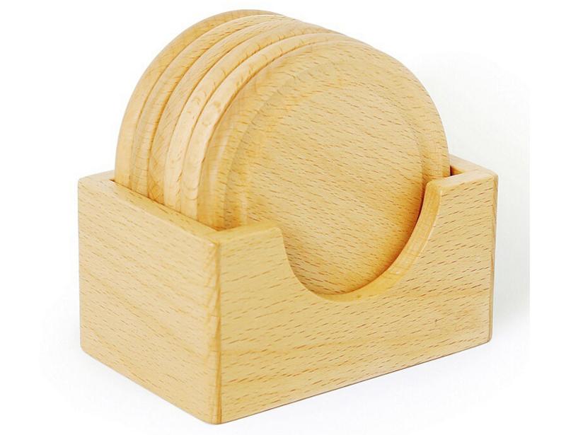 Wooden Coaster Cup Mat