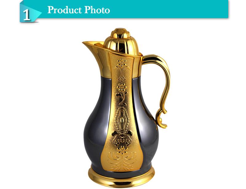 Hot Selling Fashionable Metal Outer Glass Inner Vacuum Jug Thermos Flask