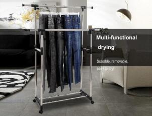 The benefits of adjustable double layer clothes drying rack